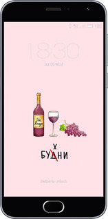 2D пластиковий чехол Будні для Meizu M2 - 4801t-185 изображение 