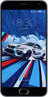 2D пластиковий чехол БМВ для Meizu M2 - 6292t-185 изображение 