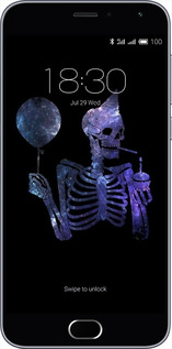 2D пластиковий чехол Скелетне мистецтво для Meizu M2 - 6536t-185 изображение 