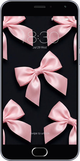 2D пластиковый чехол Coquette Ribbons Dark Coquette для Meizu M2 - 6767t-185 изображение 