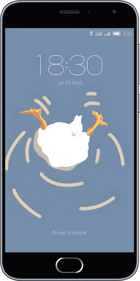 2D пластиковий чехол Гусь ныряет для Meizu M2 - 6275t-185 изображение 