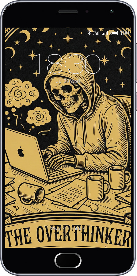 2D пластиковий чехол The Overthinker для Meizu M2 - 6774t-185 изображение 