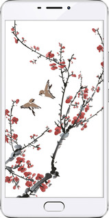 Силиконовый чехол Сакура v2 для Meizu M3 Max - 5538u-462 изображение 