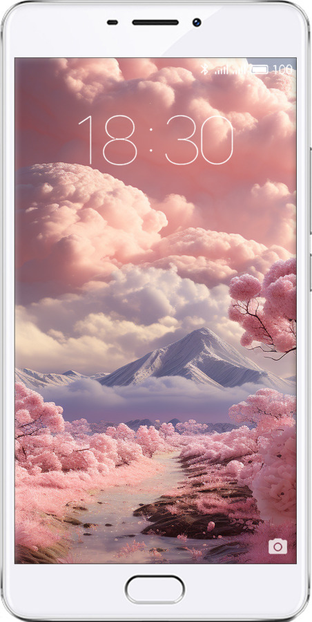 Силіконовий чехол Рожеві хмари для Meizu M3 Max - 5660u-462 изображение 