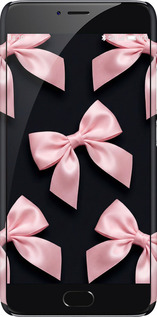 3D пластиковый матовый чехол Coquette Ribbons Dark Coquette для Meizu M3 Note - 6767m-256 изображение 