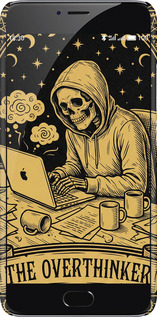 3D пластиковый матовый чехол The Overthinker для Meizu M3 Note - 6774m-256 изображение 