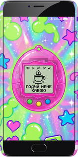 3D пластиковый матовый чехол Y2K Aesthetic Retro Pet: Годуй мене кавою для Meizu M3 Note - 6784m-256 изображение 