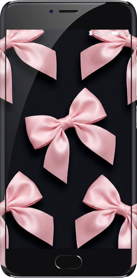 3D пластиковый матовый чехол Coquette Ribbons Dark Coquette для Meizu M3 Note - 6767m-256 изображение 
