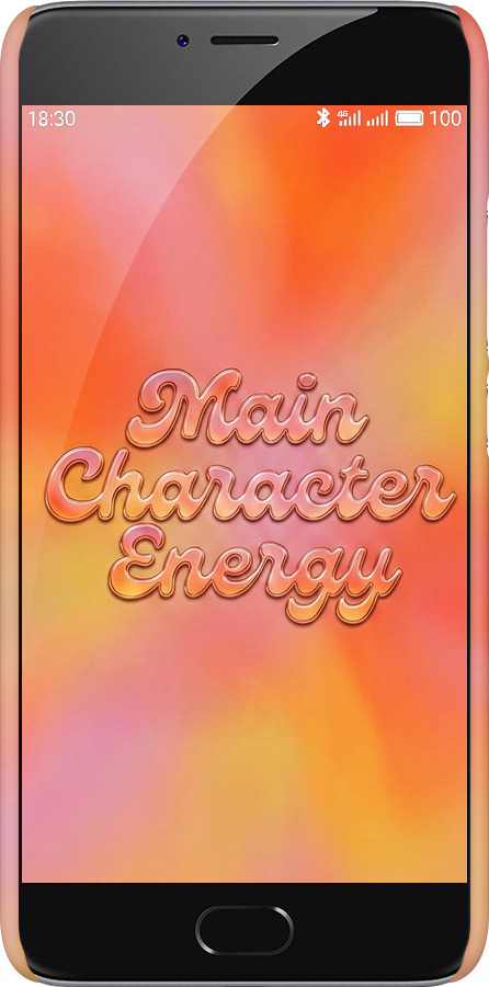 3D пластиковый матовый чехол Aura Gradient Main Character Energy Aesthetic Y2K для Meizu M3 Note - 6783m-256 изображение 