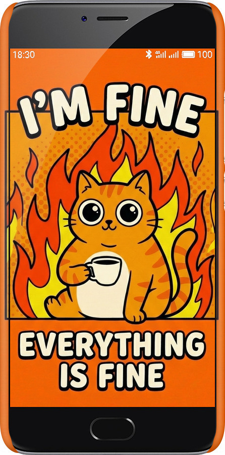 3D пластиковий матовий чехол Funny Cat для Meizu M3 Note - 6786m-256 изображение 