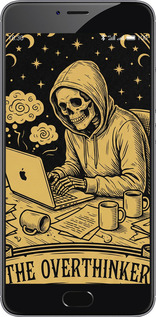 2D пластиковый чехол The Overthinker для Meizu M3 Note - 6774t-256 изображение 