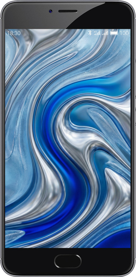 2D пластиковий чехол Liquid Chrome для Meizu M3 Note - 6781t-256 изображение 