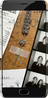 3D пластиковый матовый чехол Aesthetic Scrapbook Collage для Meizu M3 - 6773m-272 изображение 