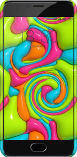 3D пластиковий матовий чехол Y2K Jelly Dream для Meizu M3s - 6780m-943 изображение 