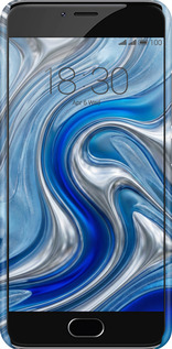 3D пластиковий матовий чехол Liquid Chrome для Meizu M3s - 6781m-943 изображение 