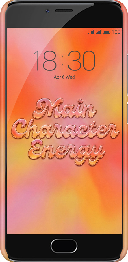 3D пластиковый матовый чехол Aura Gradient Main Character Energy Aesthetic Y2K для Meizu M3s - 6783m-943 изображение 