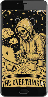 2D пластиковый чехол The Overthinker для Meizu M3 - 6774t-272 изображение 