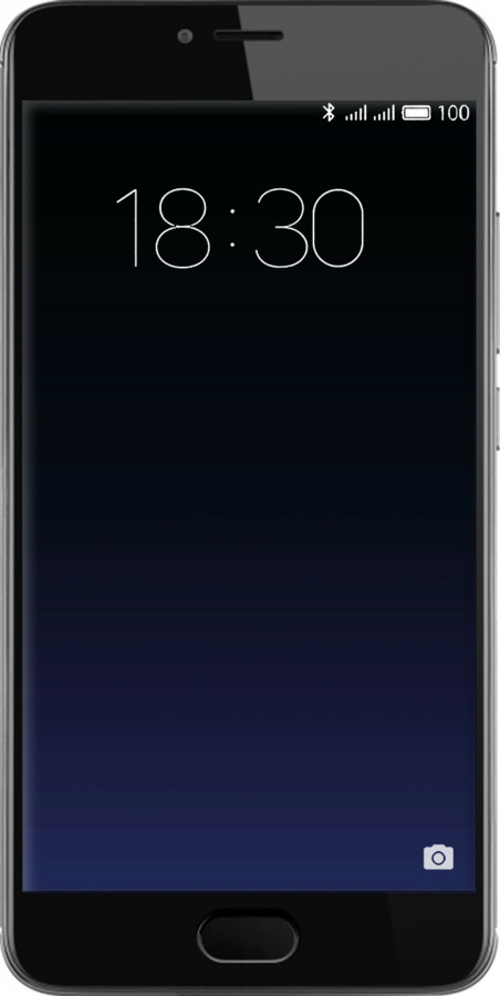 2D пластиковый чехол Градиент в тёмно - синем стиле для Meizu M3 - 6542t-272 изображение 