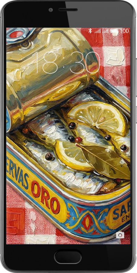 2D пластиковый чехол Vintage Sardine Tin Phone для Meizu M3s - 6772t-943 изображение 