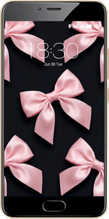 2D пластиковый чехол Coquette Ribbons Dark Coquette для Meizu M5 - 6767t-420 изображение 
