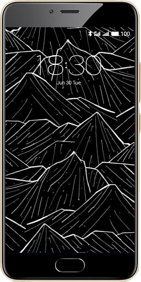 Силиконовый чехол С изображением Темных гор для Meizu M5 - 6489u-420 изображение 