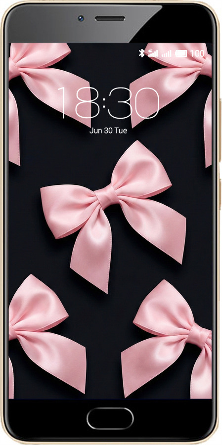 2D пластиковый чехол Coquette Ribbons Dark Coquette для Meizu M5 - 6767t-420 изображение 