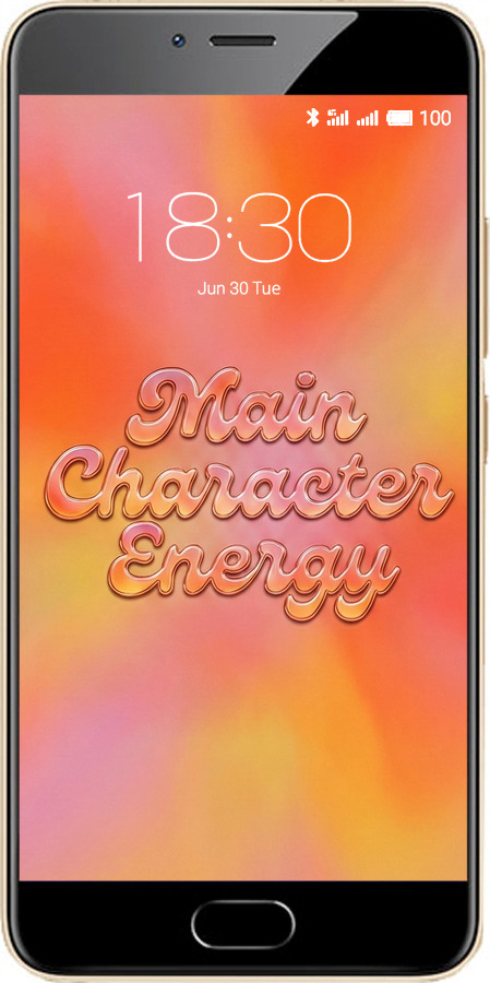 2D пластиковый чехол Aura Gradient Main Character Energy Aesthetic Y2K для Meizu M5 - 6783t-420 изображение 