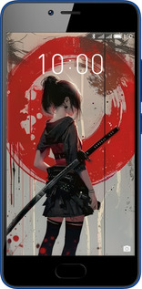 Силиконовый чехол Сумерки воина: Танец с катаной для Meizu M5c - 6123u-1096 изображение 