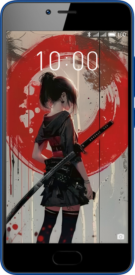 Силиконовый чехол Сумерки воина: Танец с катаной для Meizu M5c - 6123u-1096 изображение 