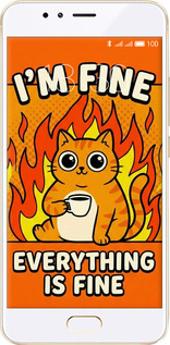 Силиконовый чехол Funny Cat для Meizu M5s - 6786u-776 изображение 