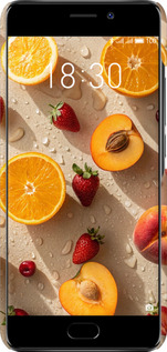 3D пластиковий матовий чехол Фрукти 3 для Meizu M6 Note - 6703m-1108 изображение 