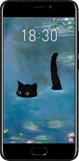 2D пластиковий чехол Із зображенням кота та водяної лілії Monet для Meizu M6 - 6519t-1349 изображение 