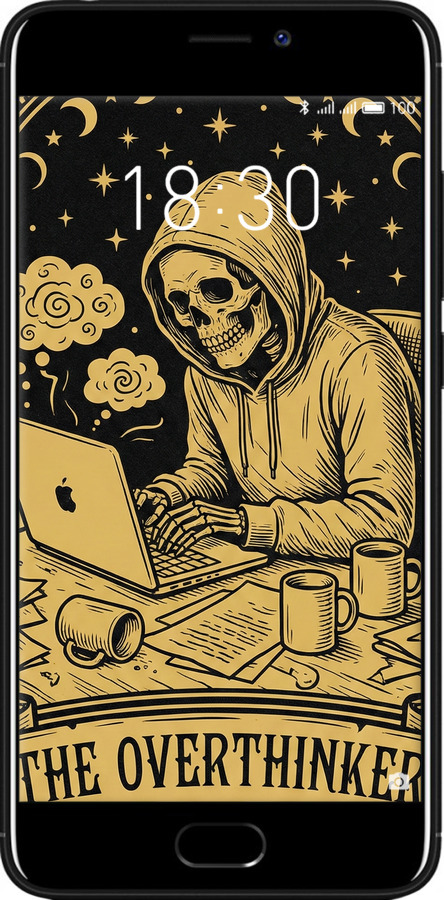 2D пластиковий чехол The Overthinker для Meizu M6 - 6774t-1349 изображение 