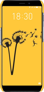3D пластиковый матовый чехол Минимализм одуванчики для Meizu M6s - 6449m-1364 изображение 
