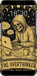 3D пластиковый матовый чехол The Overthinker для Meizu M6s - 6774m-1364 изображение 