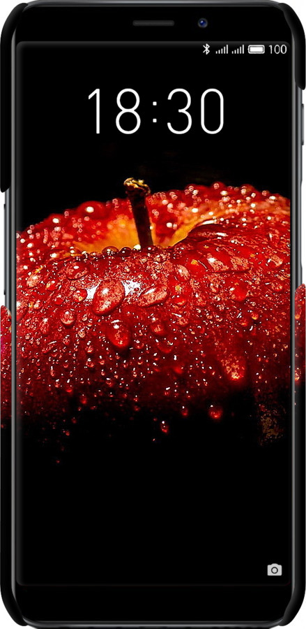 3D пластиковий матовий чехол Яблуко для Meizu M6s - 6022m-1364 изображение 