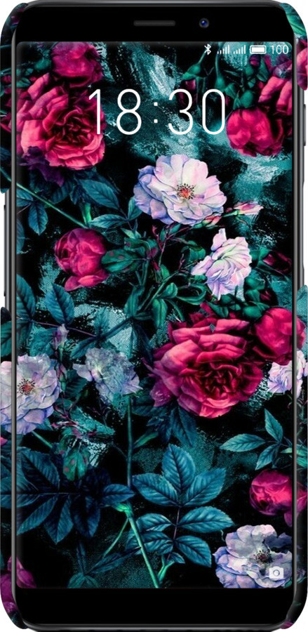 3D пластиковый матовый чехол Сад и розы для Meizu M6s - 6483m-1364 изображение 