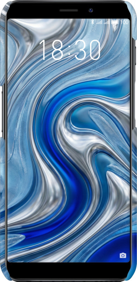 3D пластиковий матовий чехол Liquid Chrome для Meizu M6s - 6781m-1364 изображение 