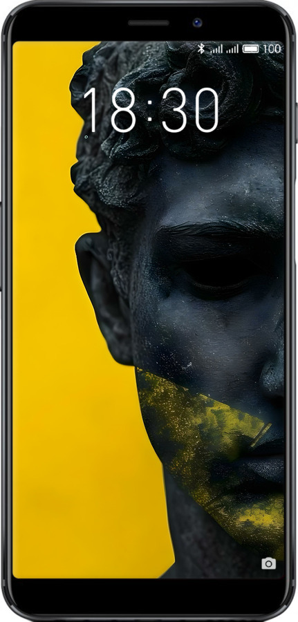 Силиконовый чехол Статуя арт для Meizu M6s - 6330u-1364 изображение 