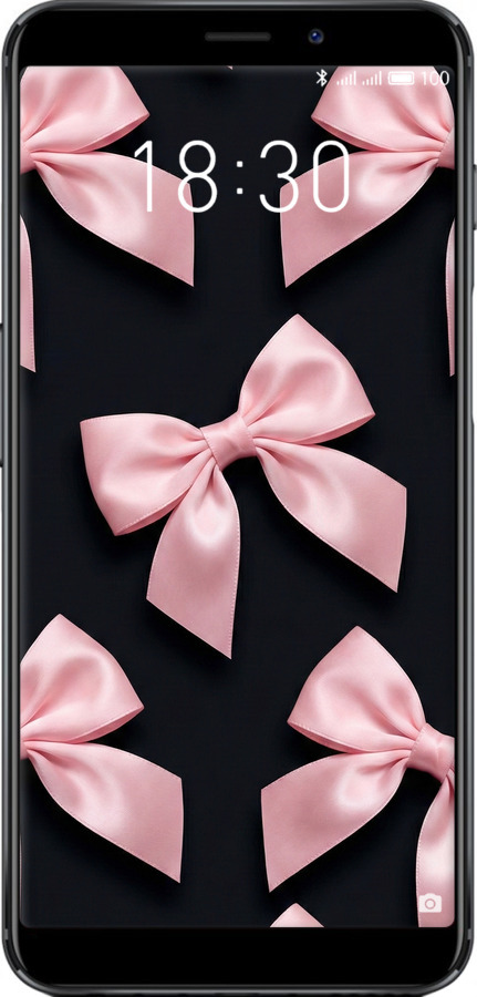 Силиконовый чехол Coquette Ribbons Dark Coquette для Meizu M6s - 6767u-1364 изображение 