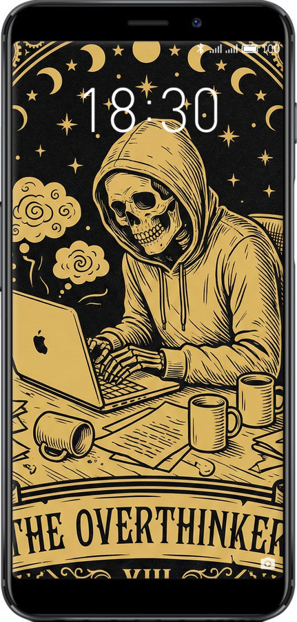 Силиконовый чехол The Overthinker для Meizu M6s - 6774u-1364 изображение 