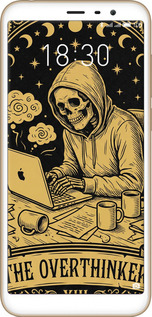 Силиконовый чехол The Overthinker для Meizu M6T - 6774u-1536 изображение 