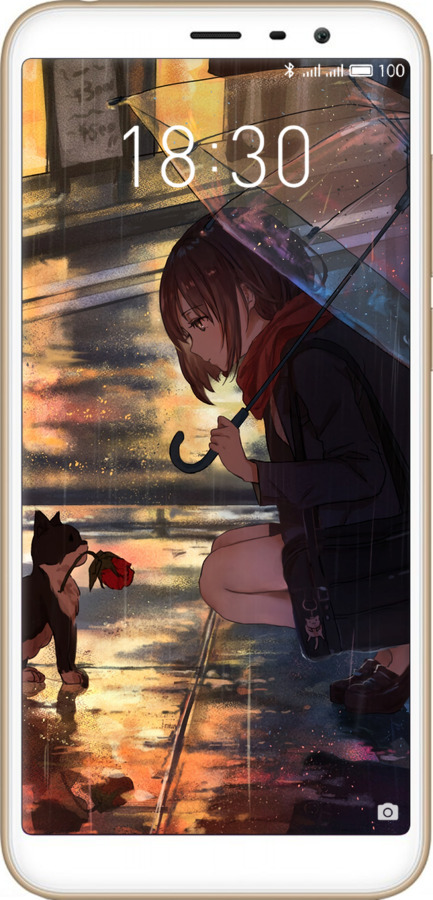Силиконовый чехол Anime для Meizu M6T - 6609u-1536 изображение 