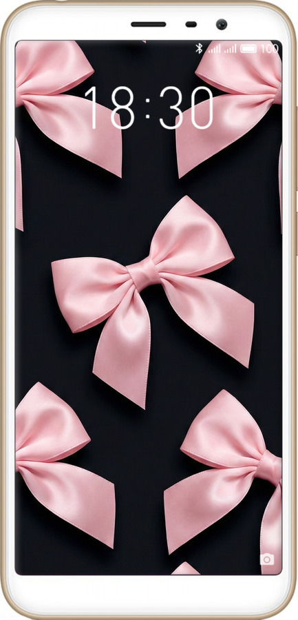 Силиконовый чехол Coquette Ribbons Dark Coquette для Meizu M6T - 6767u-1536 изображение 