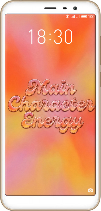 Силиконовый чехол Aura Gradient Main Character Energy Aesthetic Y2K для Meizu M6T - 6783u-1536 изображение 