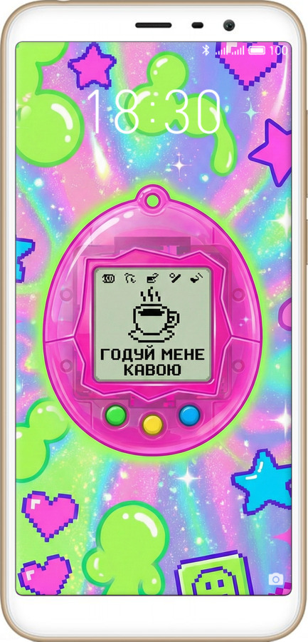 Силиконовый чехол Y2K Aesthetic Retro Pet: Годуй мене кавою для Meizu M6T - 6784u-1536 изображение 