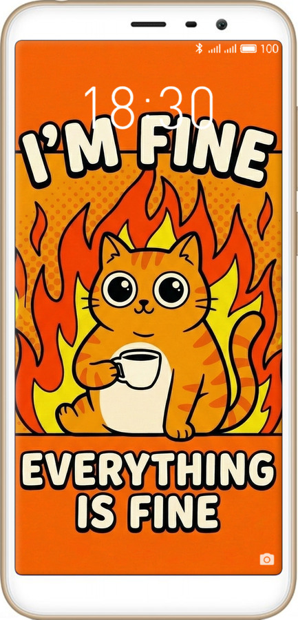 Силиконовый чехол Funny Cat для Meizu M6T - 6786u-1536 изображение 