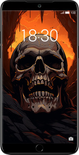 Силиконовый чехол Череп в пещере для Meizu 15 - 5959u-1472 изображение 