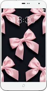 Силиконовый чехол Coquette Ribbons Dark Coquette для Meizu MX3 - 6767u-310 изображение 