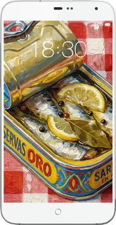 Силиконовый чехол Vintage Sardine Tin Phone для Meizu MX3 - 6772u-310 изображение 